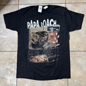 Papa Roach Infest Tracklist T-Shirt LARGE New